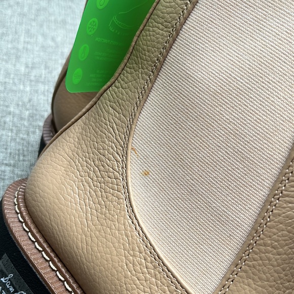 SAM EDELMAN Laguna Waterproof Lug Sole Chelsea Boot Sesame Leather Size 7 1/2 - Picture 13 of 13